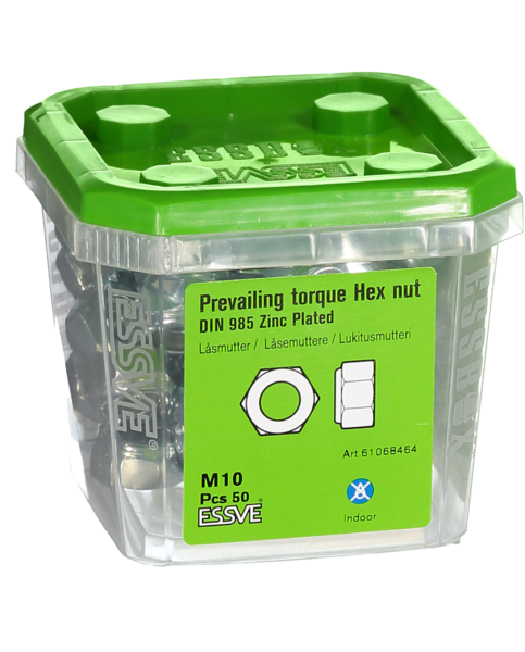 LÅSMUTTER ESSVE DIN 985 FZB M10 50ST