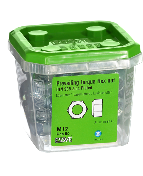 LÅSMUTTER ESSVE DIN 985 FZB M12 50ST