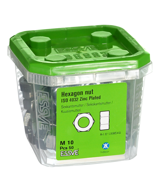 MUTTER ESSVE SEXKANT ISO 4032 FZB M10 50ST