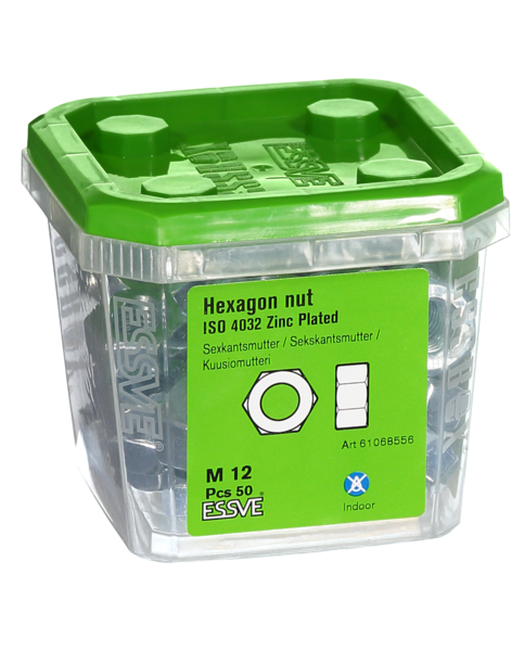MUTTER ESSVE SEXKANT ISO 4032 FZB M12 50ST