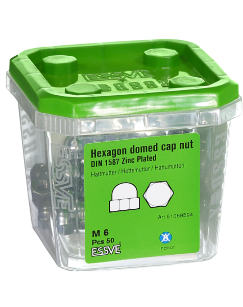 HATTMUTTER ESSVE DIN 1587 FZB M6 50ST