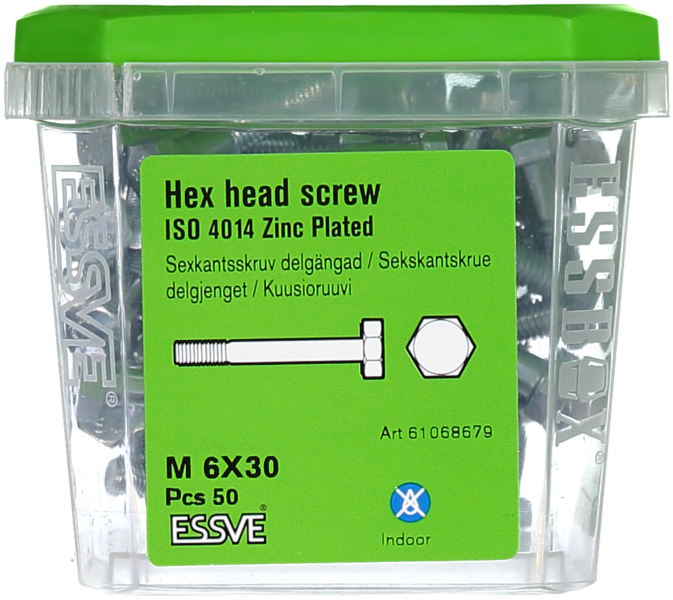 SEXKANTSKRUV ESSVE D FZB M6X30 50ST