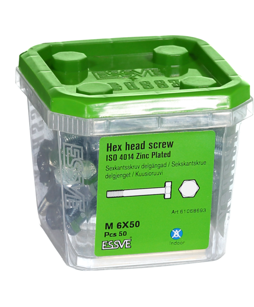 SEXKANTSKRUV D FZB M6X50 50ST