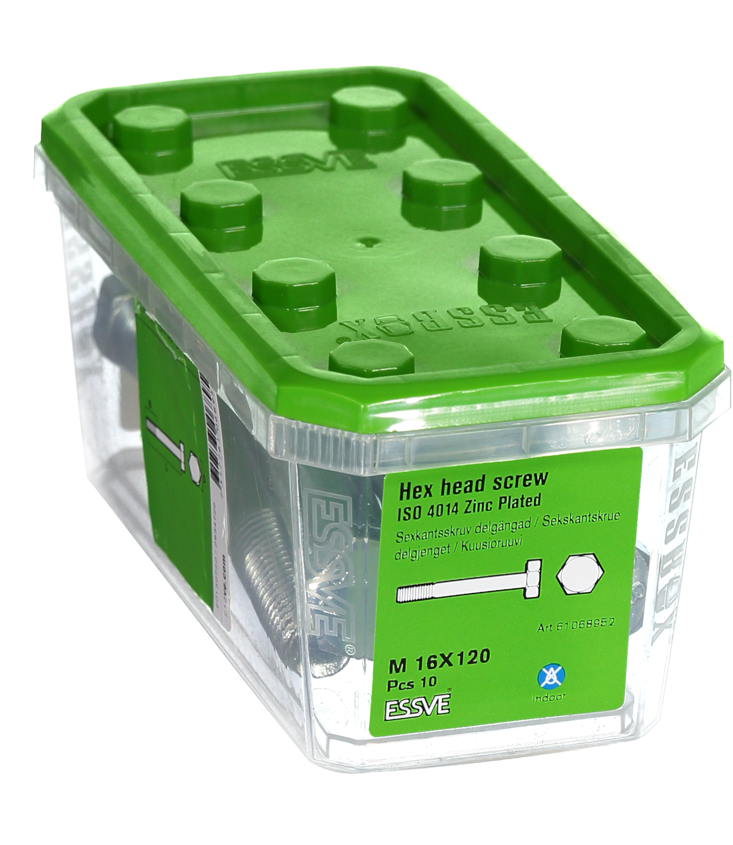 SEXKANTSKRUV D FZB M16X120 10ST