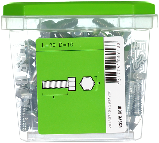 SEXKANTSKRUV ESSVE H FZB M6X20 50ST