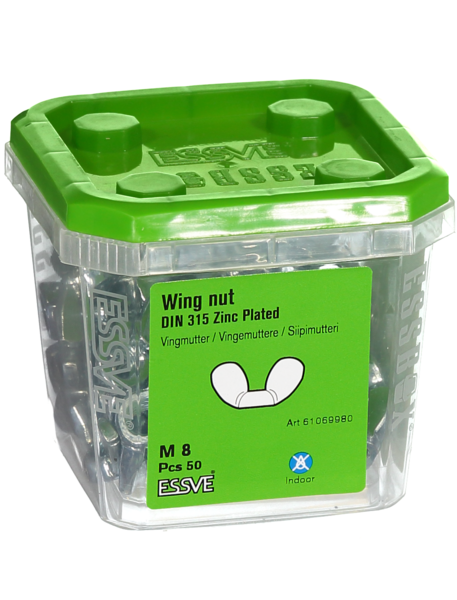 VINGMUTTER ESSVE DIN 315 FZB M8 50ST