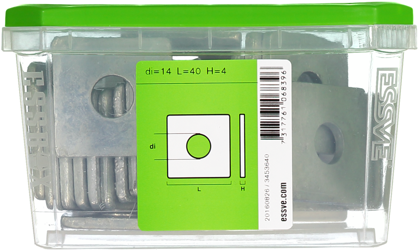 FYRKANTSBRICKA ESSVE DIN 436 FZV M12 25ST