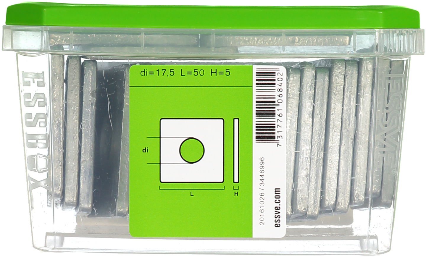 FYRKANTSBRICKA ESSVE DIN 436 FZV M16 25ST