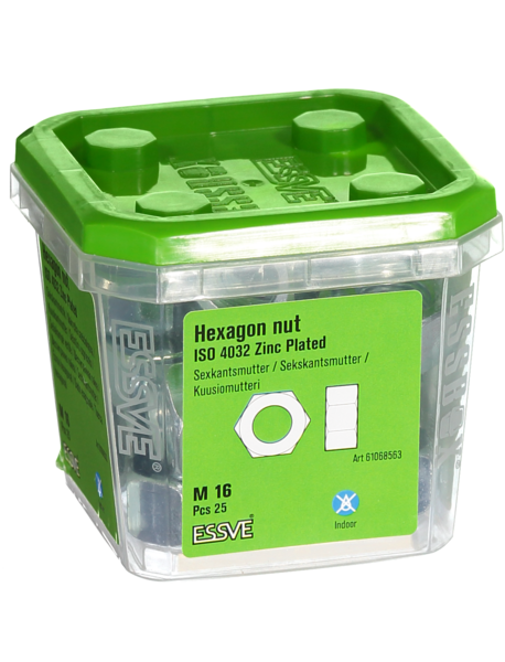 MUTTER ESSVE SEXKANT ISO 4032 FZB M16 25ST