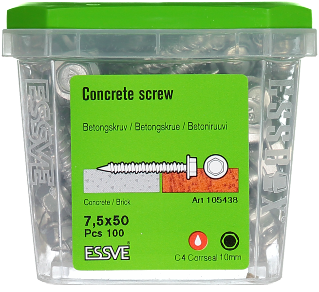 BETONGSKRUV 6K 7,5X50 100