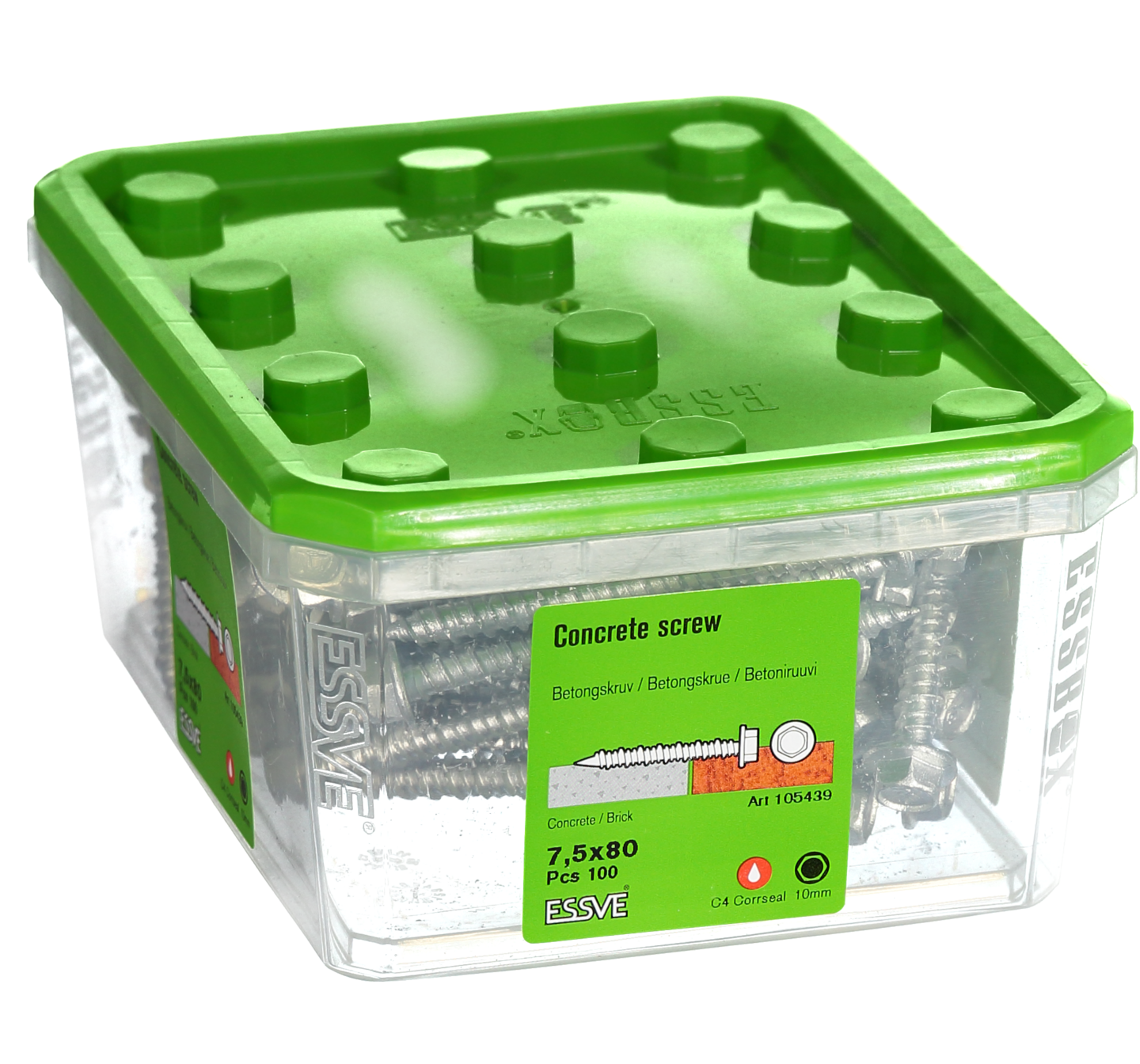 BETONGSKRUV 6K 7,5X80 100