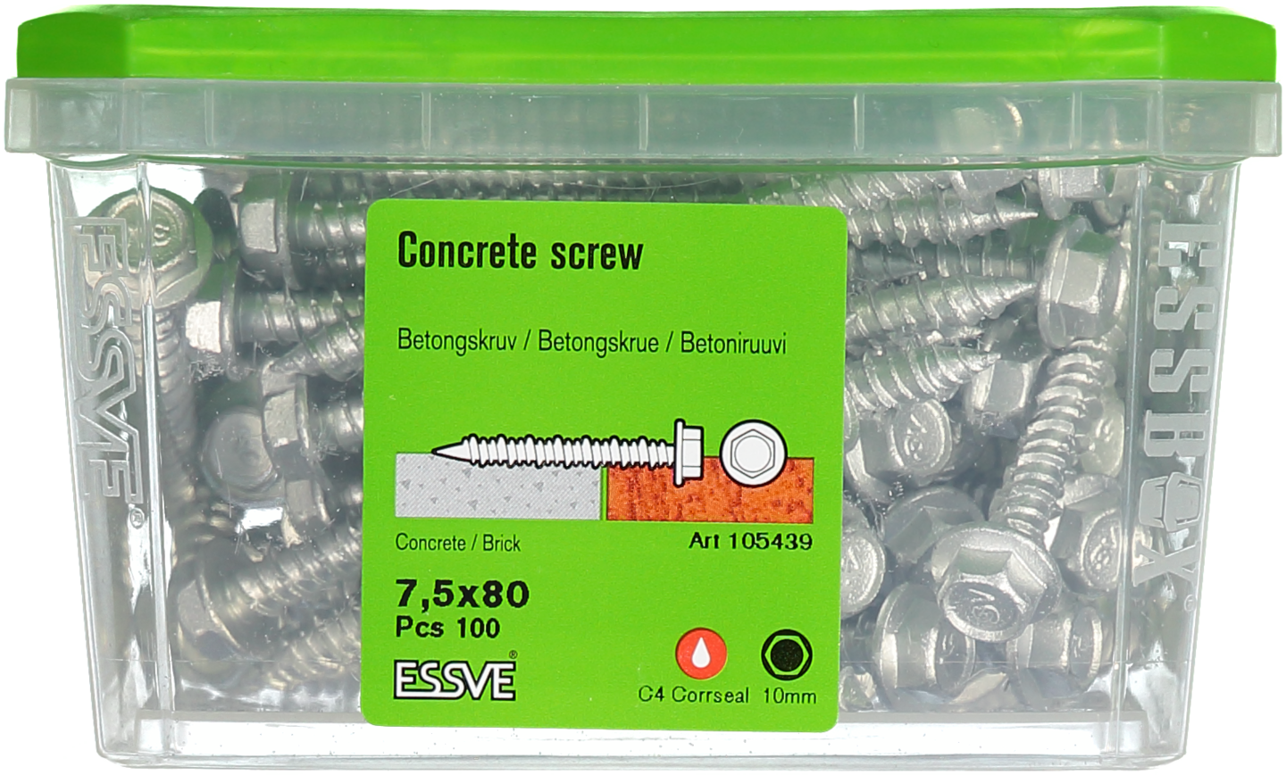 BETONGSKRUV 6K 7,5X80 100