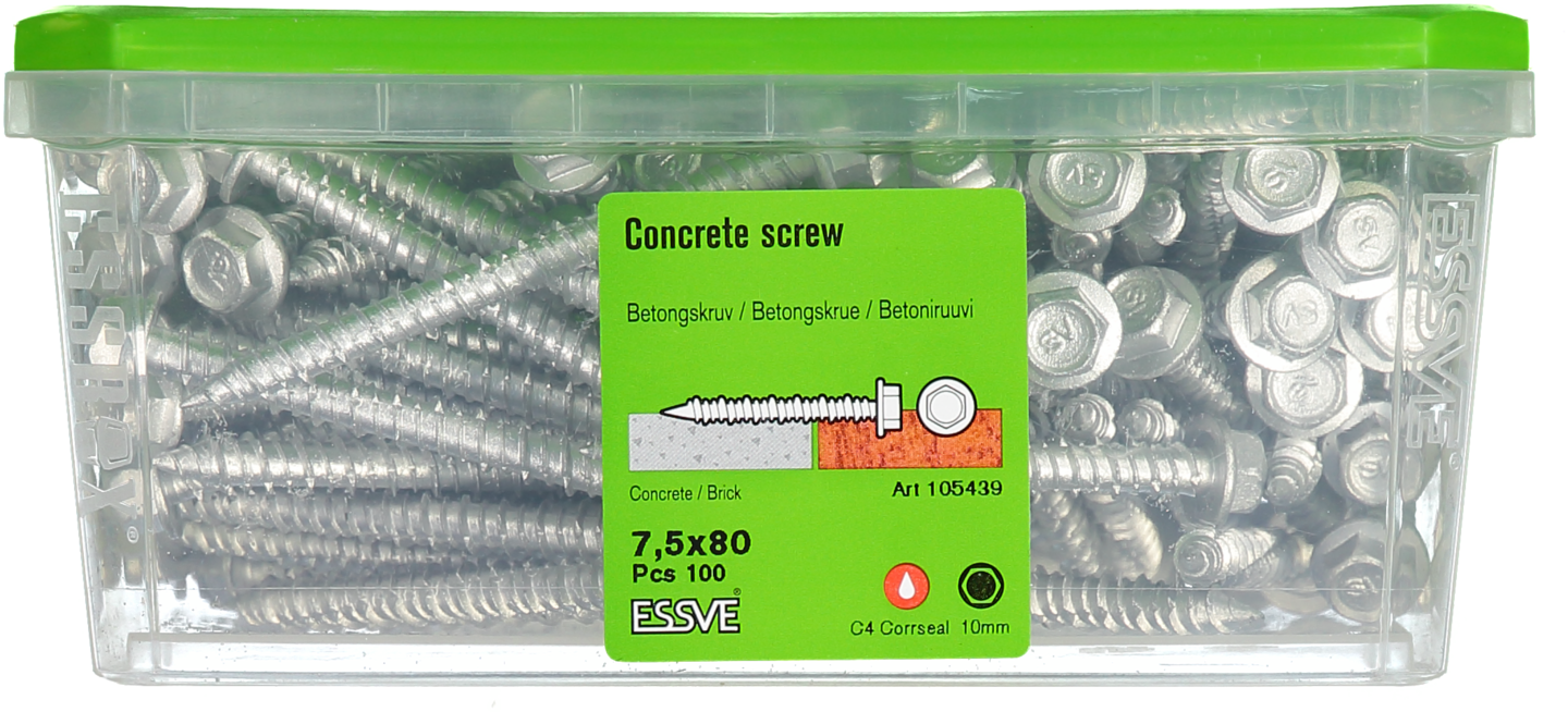 BETONGSKRUV 6K 7,5X80 100