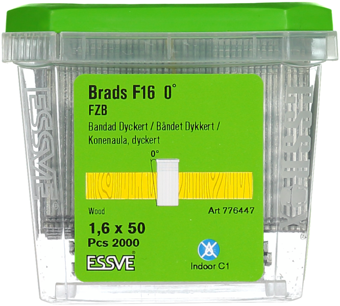 DYCKERT F16 0° 1,6X50MM 2000ST MASKINDYCKERT BLANKFÖRZINKAD