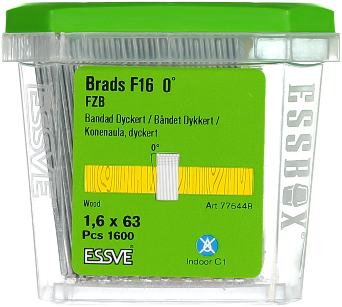 DYCKERT F16 0° 1,6X63MM 1600ST MASKINDYCKERT BLANKFÖRZINKAD