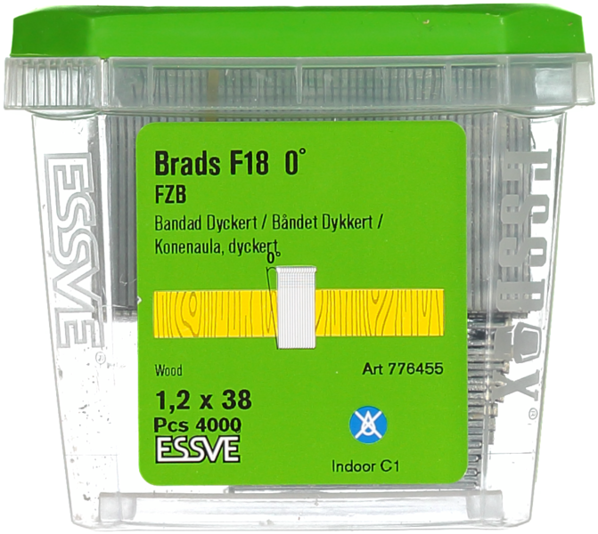DYCKERT F18 0° 1,2X38MM 4000P MASKINDYCKERT BLANKFÖRZINKAD