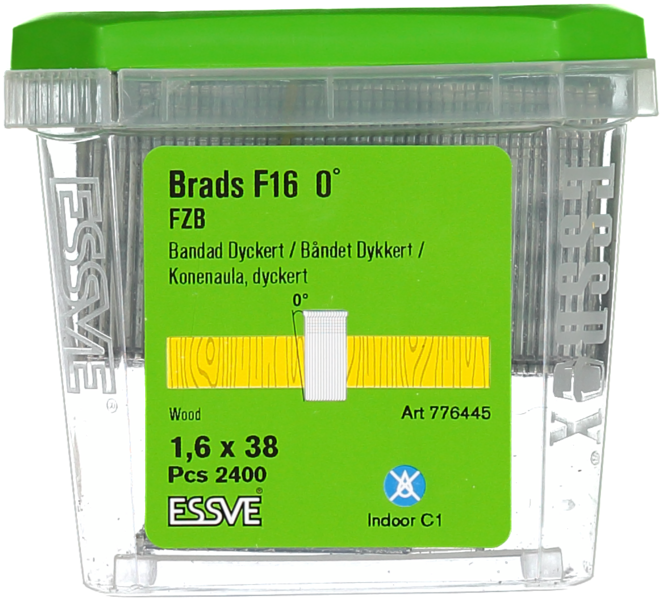 DYCKERT F16 0° 1,6X38MM 2400ST MASKINDYCKERT BLANKFÖRZINKAD