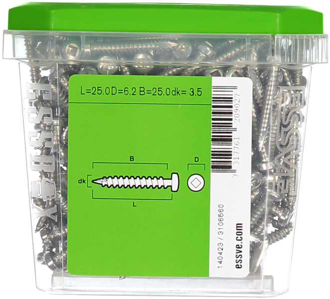 BLECKSKRUV 3,5X25 A2-200ST ROSTFRI