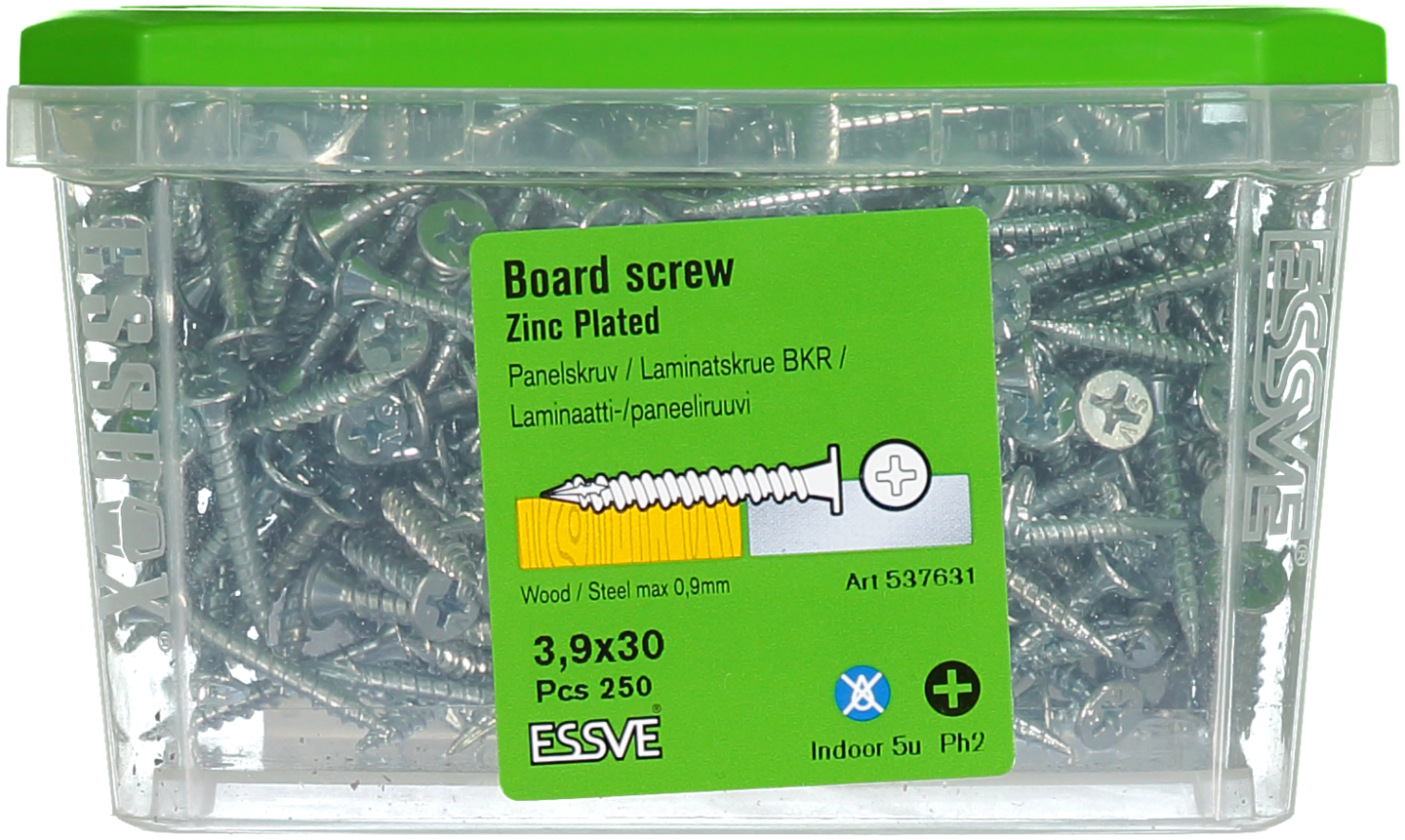 PANELSKRUV FZB 3,9X30 250ST