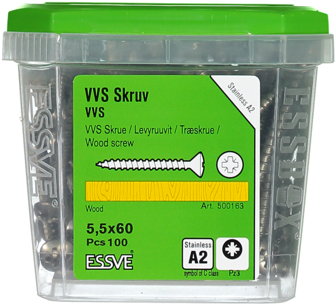 SKRUV VVS TKFX A2 5,5X60 100ST