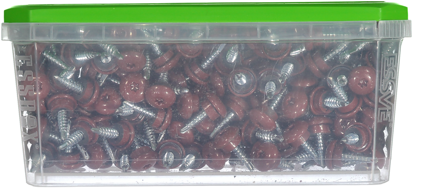 FARMARSKRUV ESSVE DECOR BS RÖD RAL 3009 TX25 FZB 4,8X20 250ST