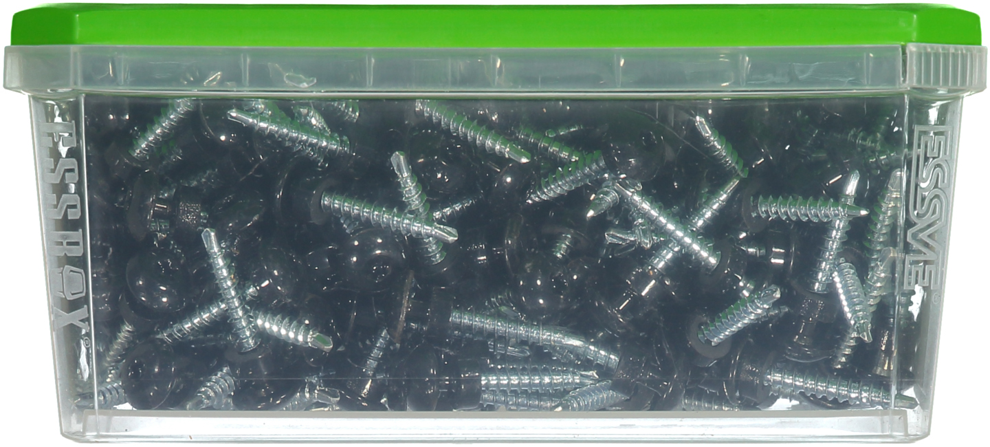 FARMARSKRUV ESSVE DECOR BORRSPETS SV RAL9011 TX25 FZB 4,8X35 250