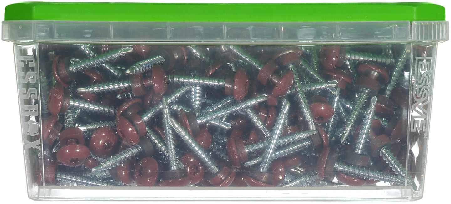 FARMARSKRUV ESSVE DECOR BS RÖD RAL 3009 TX25 FZB 4,8X35 250ST