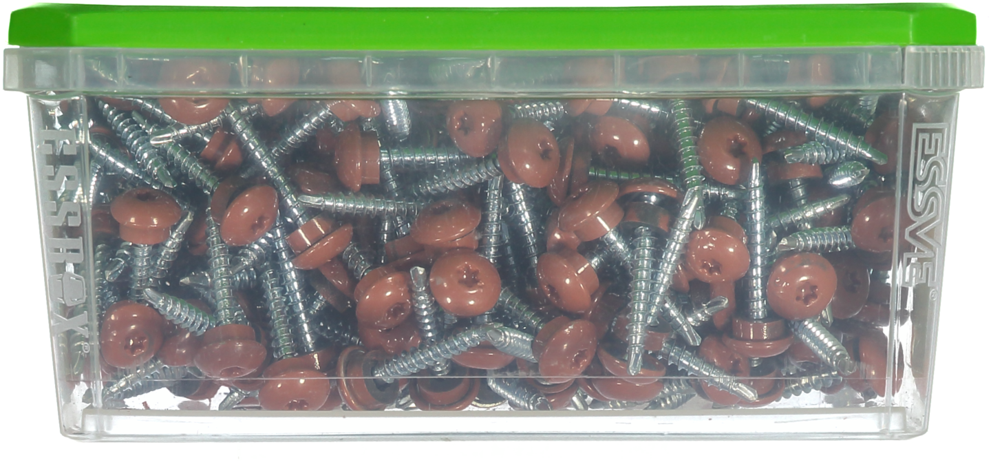 FARMARSKRUV ESSVE DECOR BS TEGELRÖD RAL 8004 TX25 FZB 4,8X35 250ST