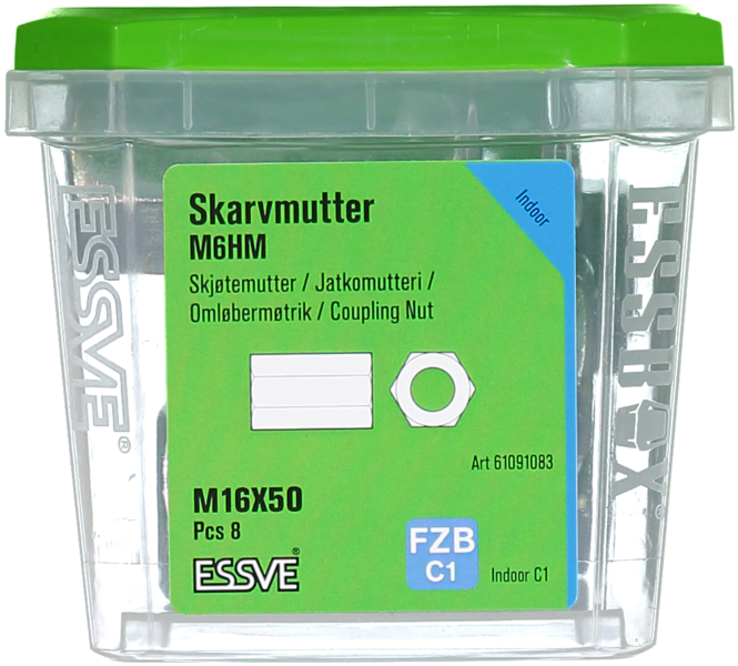 SKARVMUTTER ESSVE FZB M16X50 8ST