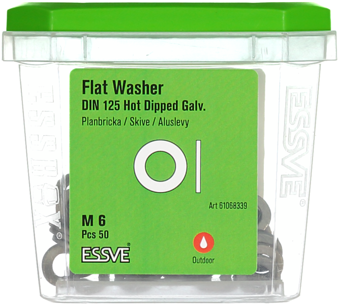 PLANBRICKA ESSVE DIN 125 FZV M6 50ST