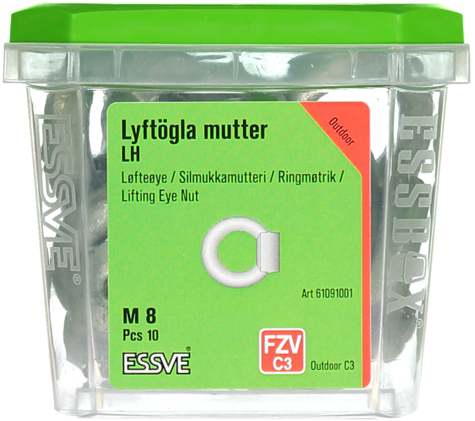 LYFTÖGLA LH FZV M8 10ST