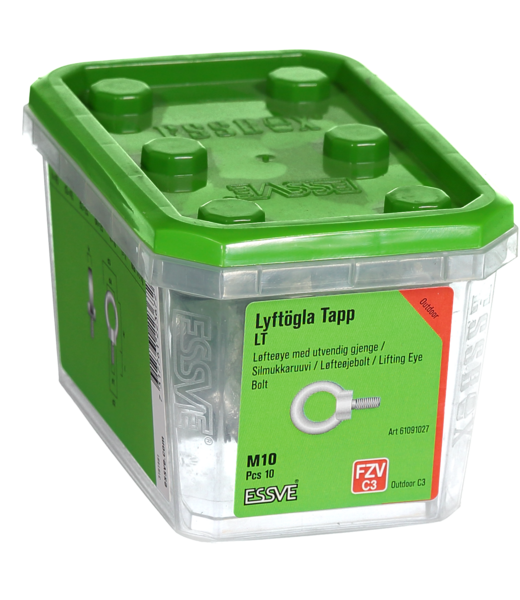 LYFTÖGLA ESSVE GÄNGAD TAPP FZV 45MY DIN580 M10 10ST