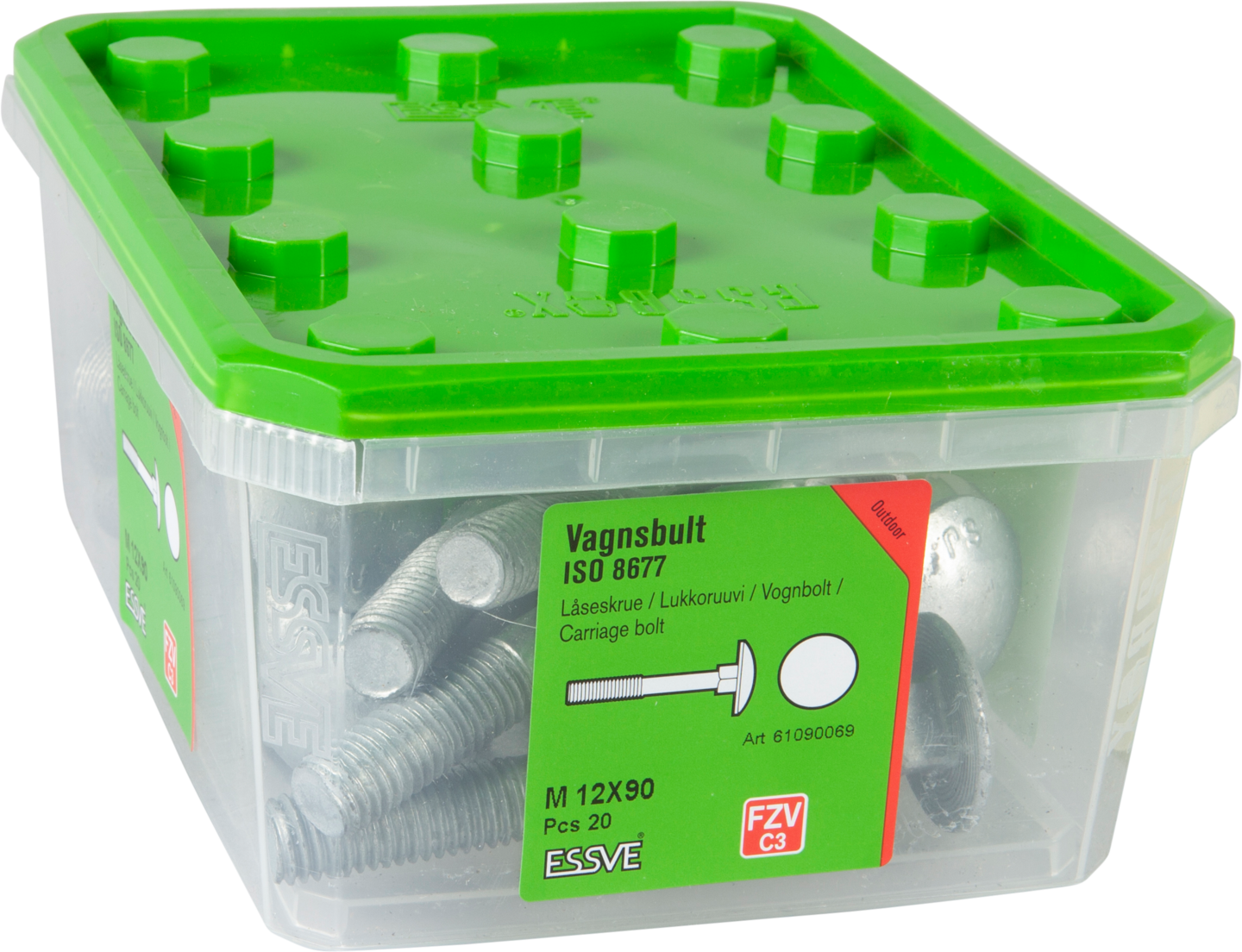 VAGNSBULT ESSVE 4.6U ISO 8677 FZV M12X90 20ST
