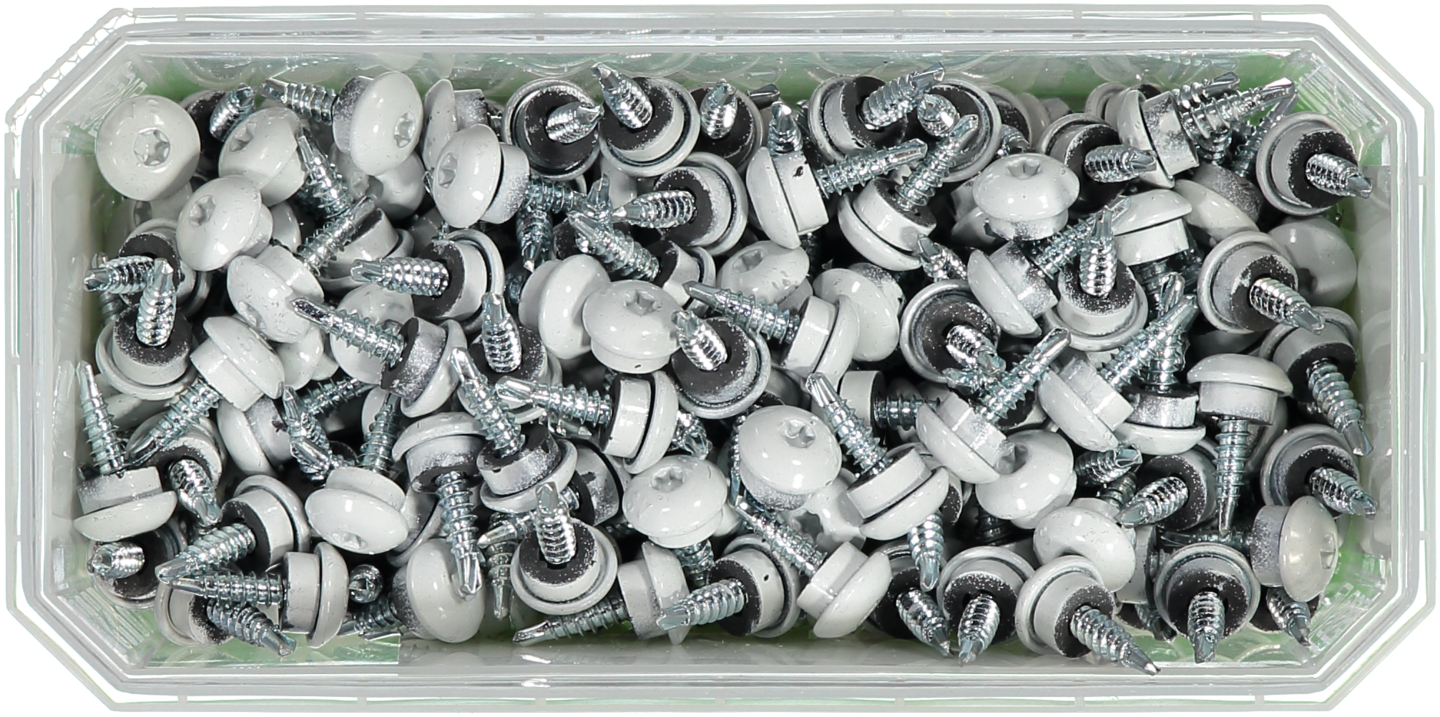 FARMARSKRUV ESSVE DECOR BS LJUSGRÅ RAL 7035 TX25 FZB 4,8X20 250ST