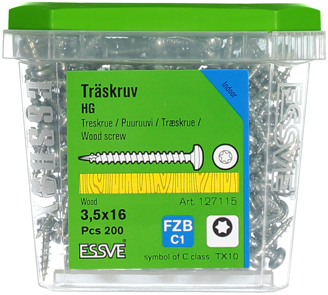 TRÄSKRUV HG KS INV 3,5X16 200 TX10