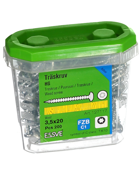 TRÄSKRUV HG KS INV 3,5X20 200 TX10