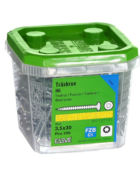 TRÄSKRUV HG KS INV 3,5X30 200 TX10