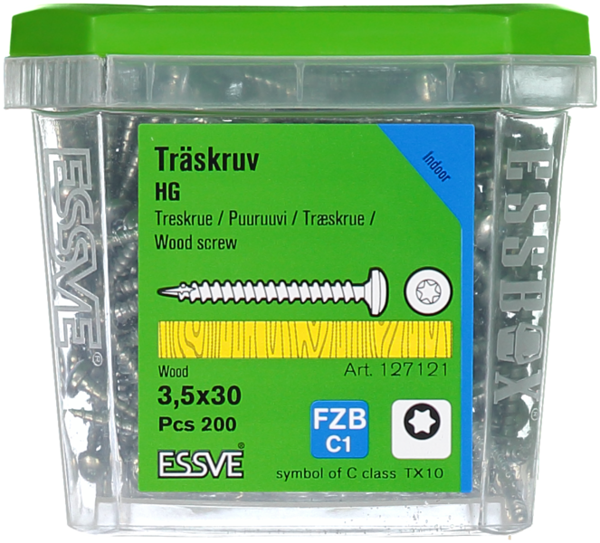 TRÄSKRUV HG KS INV 3,5X30 200 TX10