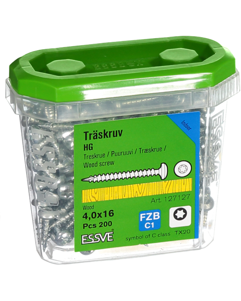 TRÄSKRUV HG KS INV 4,0X16 200 TX20