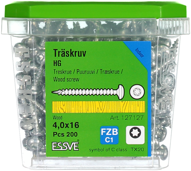 TRÄSKRUV HG KS INV 4,0X16 200 TX20