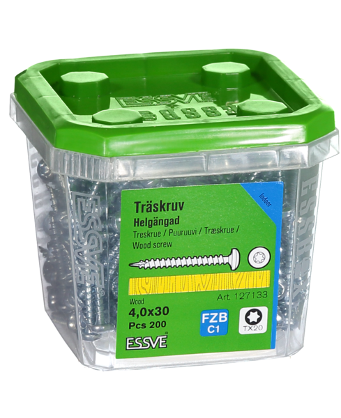 TRÄSKRUV HG KS INV 4,0X30 200 TX20