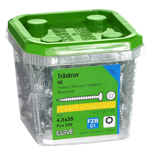 TRÄSKRUV HG KS INV 4,0X35 200 TX20