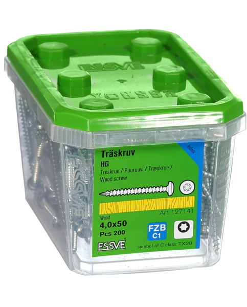TRÄSKRUV HG KS INV 4,0X50 200 TX20