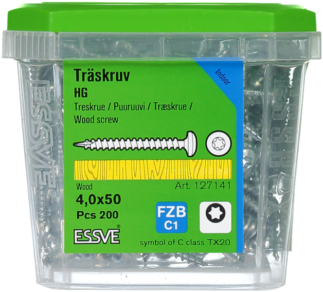 TRÄSKRUV HG KS INV 4,0X50 200 TX20