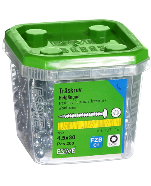 TRÄSKRUV HG KS INV 4,5X30 200 TX20