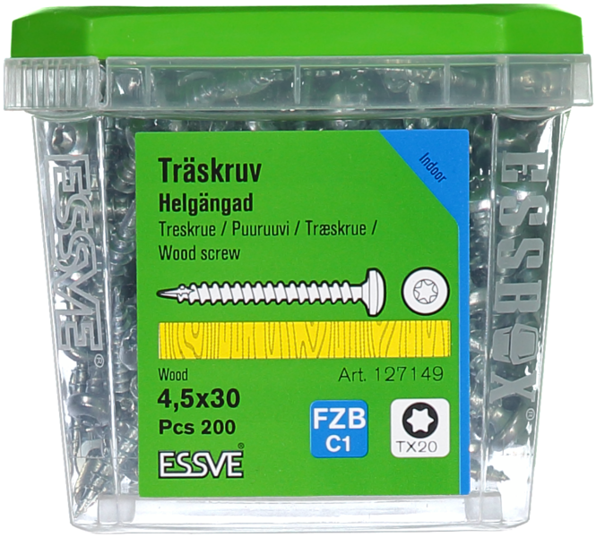 TRÄSKRUV HG KS INV 4,5X30 200 TX20