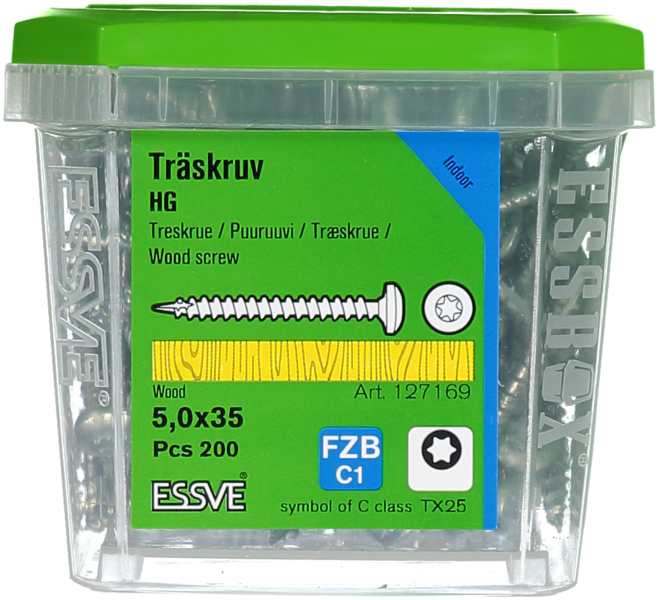 TRÄSKRUV HG KS INV 5,0X35 200 TX25