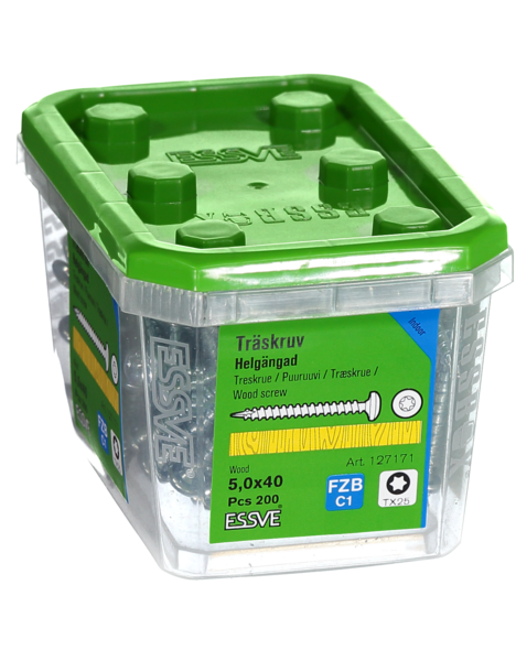 TRÄSKRUV HG KS INV 5,0X40 200 TX25