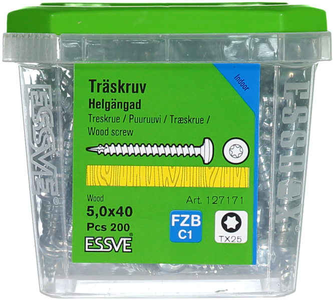 TRÄSKRUV HG KS INV 5,0X40 200 TX25