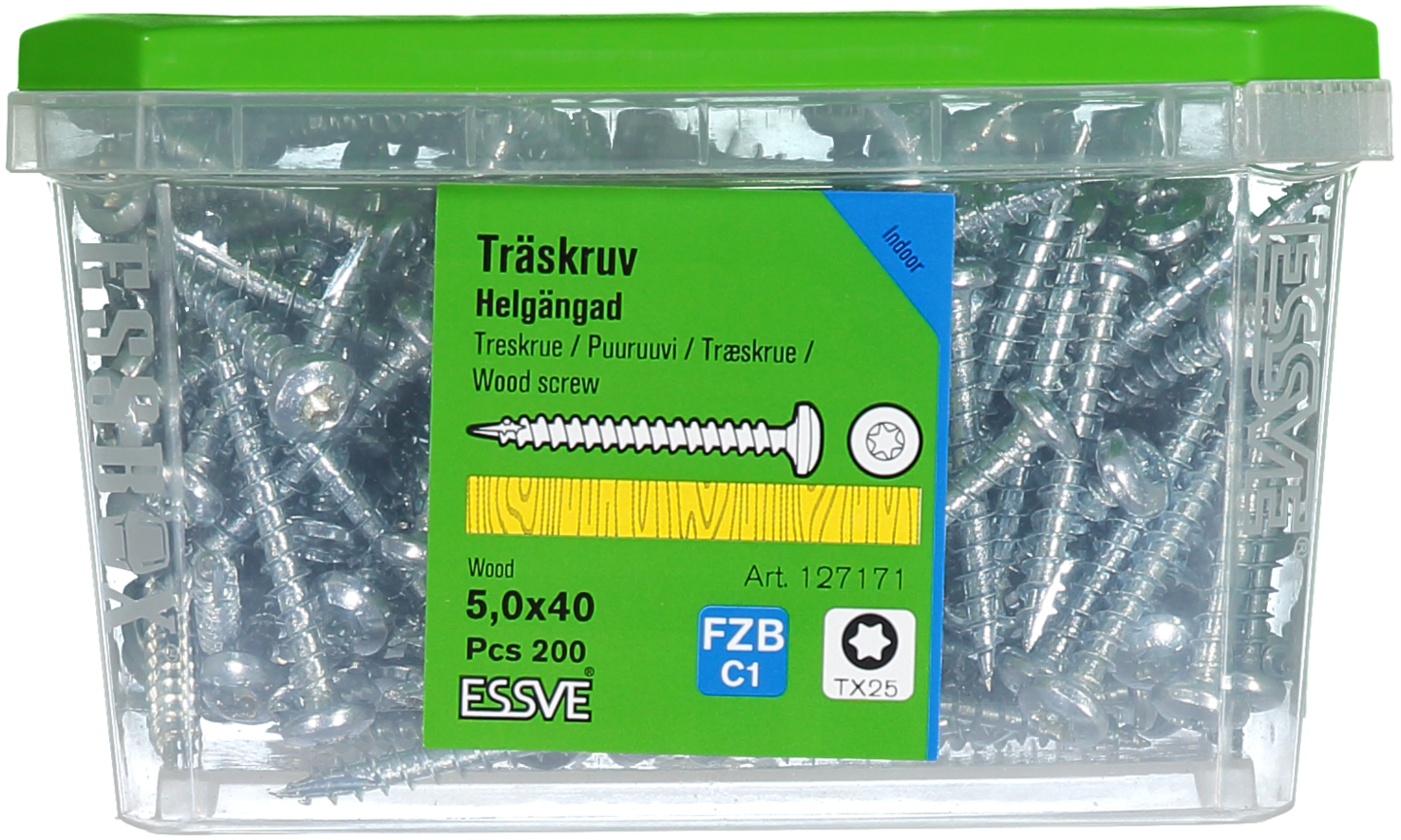 TRÄSKRUV HG KS INV 5,0X40 200 TX25